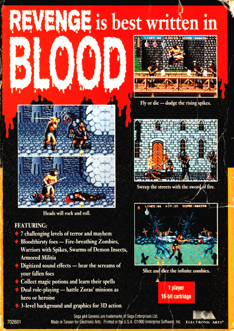 Sword of Sodan — Box back