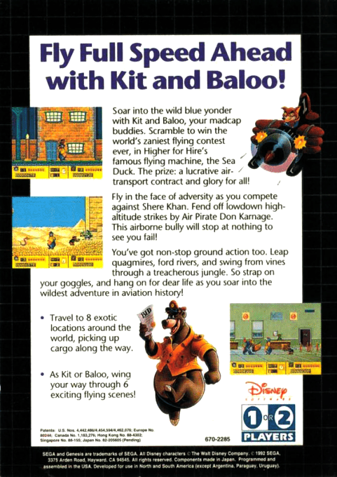 TaleSpin — Box back