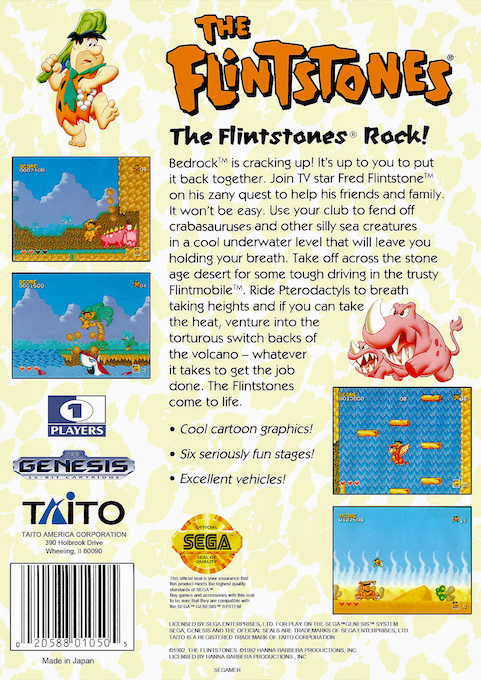 The Flintstones — Box back
