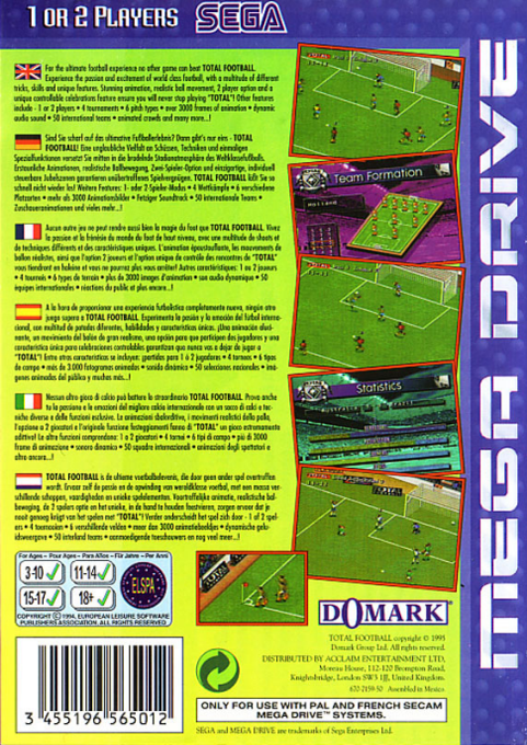 Total Football — Box back