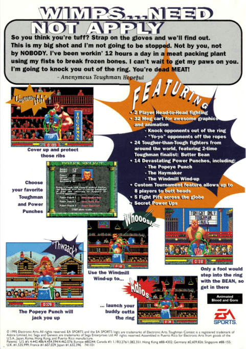 Toughman Contest — Box back