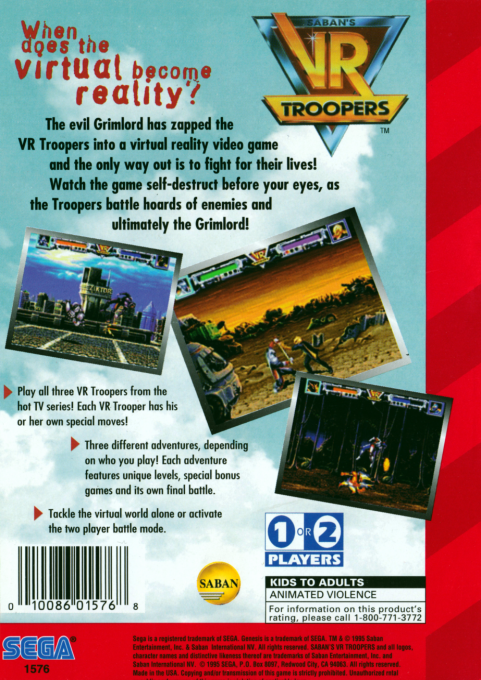 VR Troopers — Box back