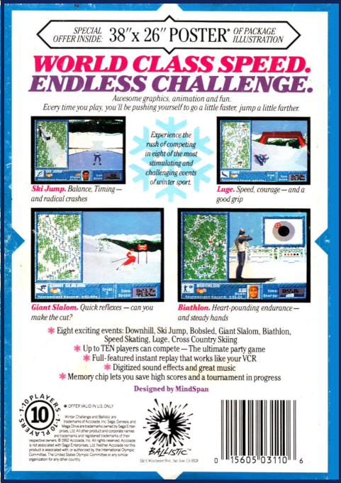 Winter Challenge — Box back