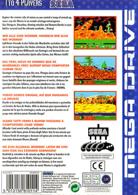 Worms — Box back
