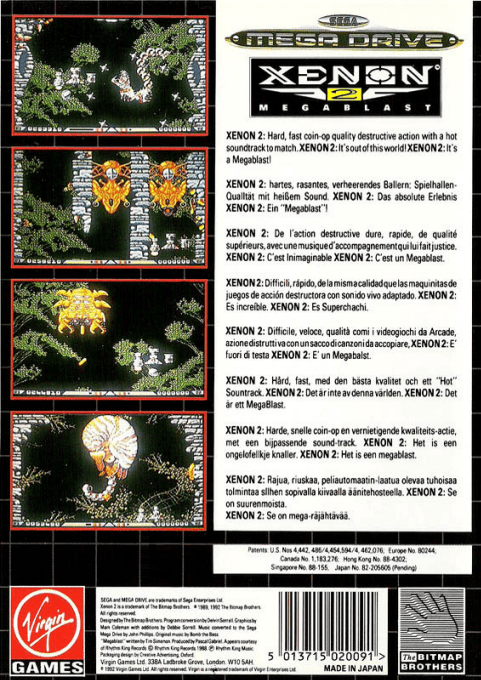 Xenon 2 : Megablast — Box back