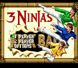 3 Ninjas Kick Back — Title screen