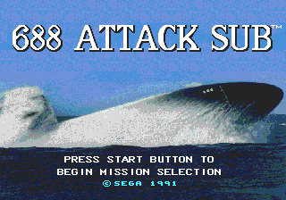 688 Attack Sub — Title screen