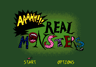 Aaahh!!! Real Monsters — Title screen