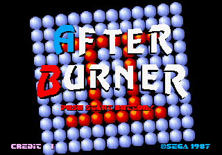 After Burner II — Title screen