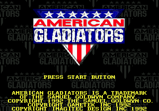 American Gladiators — Title screen