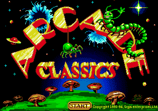 Arcade Classics — Title screen