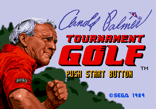 Arnold Palmer Tournament Golf — Title screen