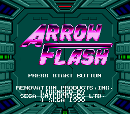 Arrow Flash — Title screen