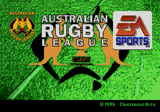 Australian Rugby League — Title screen