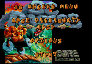 BC Racers — Title screen