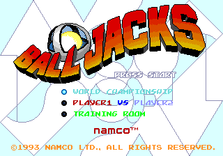 Ball Jacks — Title screen
