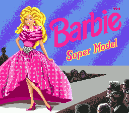 Barbie Super Model — Title screen
