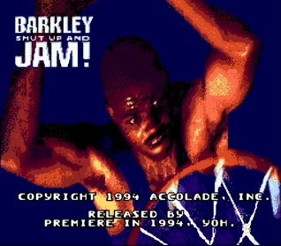 Barkley Shut Up and Jam! — Title screen