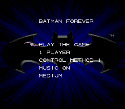 Batman Forever — Title screen