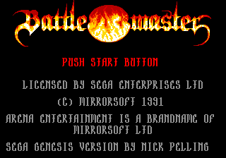 Battlemaster — Title screen