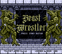 Beast Wrestler — Title screen