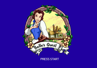 Beauty and the Beast : Belle's Quest — Title screen