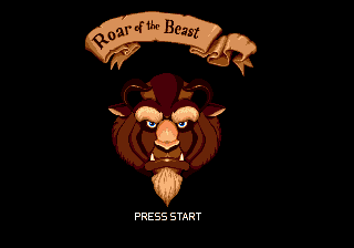 Beauty and the Beast : Roar of the Beast — Title screen
