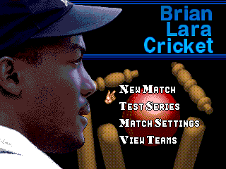 Brian Lara Cricket — Title screen