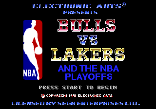Bulls vs Lakers and the NBA Playoffs — Title screen