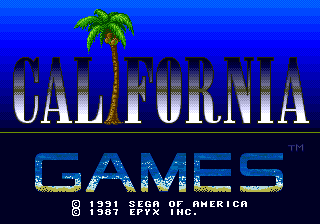 California Games — Title screen