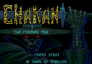 Chakan — Title screen