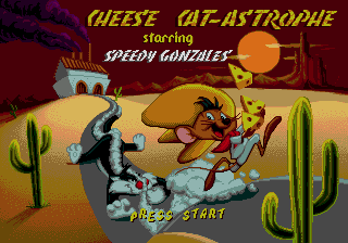Cheese Cat-Astrophe Starring Speedy Gonzales — Title screen