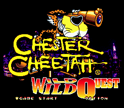 Chester Cheetah : Wild Wild Quest — Title screen