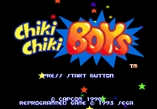 Chiki Chiki Boys — Title screen