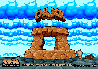 Chuck Rock II : Son of Chuck — Title screen