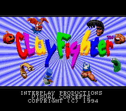 Clay Fighter — Title screen