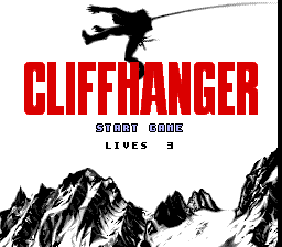 Cliffhanger — Title screen