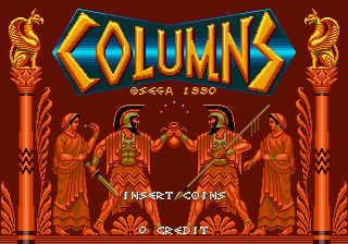 Columns — Title screen