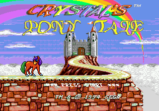 Crystal's Pony Tale — Title screen