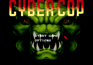 Cyber-Cop — Title screen