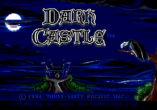 Dark Castle — Title screen