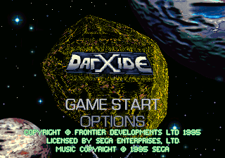 Darxide — Title screen