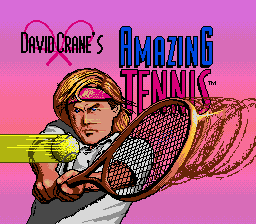 David Crane's Amazing Tennis — Title screen