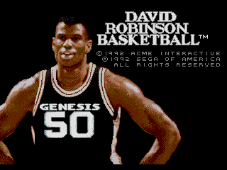 David Robinson's Supreme Court — Title screen