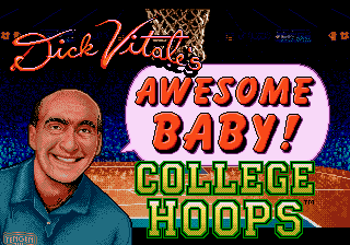 Dick Vitale's 'Awesome, Baby!' College Hoops — Title screen