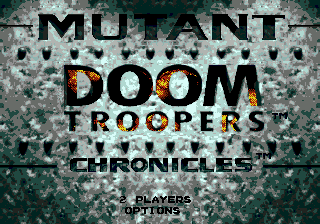 Doom Troopers — Title screen