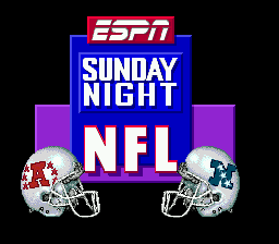 ESPN Sunday Night NFL — Title screen