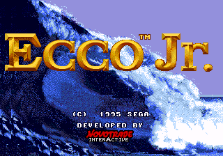 Ecco Jr. — Title screen