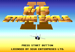 F-15 Strike Eagle II — Title screen