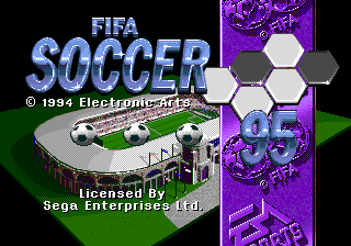 FIFA Soccer 95 — Title screen